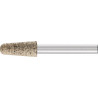 Meule sur tige INOX EDGE D10xH25 mm 6 mm corindon ordinaire AN 46 KE PFERD (Par 10)