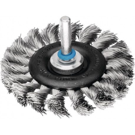 Brosse plate RBG 7012/6 INOX 0.35 D. 70 mm 6 mm épaisseur de fil 0.35 mm VA 12 m