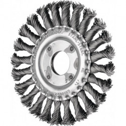 Brosse plate RBG 11512/22.2 ST 0.50 D. 115 mm épaisseur de fil 0.5 mm acier 12 m