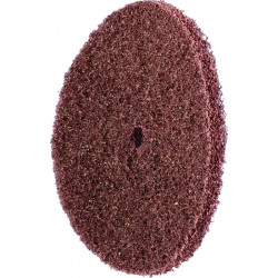 Disque abrasif en non-tissé POLINOX D. 150 mm 100 marron perçage 13 mm PFERD (Par 10)