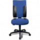 Chaise de bureau pivotante avec mécanisme synchrone bleu/noir 420-540mm - 110kg