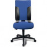 Chaise de bureau pivotante avec mécanisme synchrone bleu/noir 420-540mm - 110kg