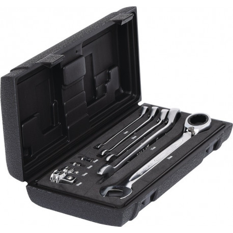 Jeu de clés mixtes à cliquet 9 pcs. ouverture de clés 8-19 mm commutable KS TOOLS