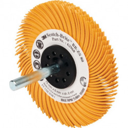 Disque à brosses radiales BB-ZS Type C D.50,8mm K.80 jaune 15000min-¹ 3M