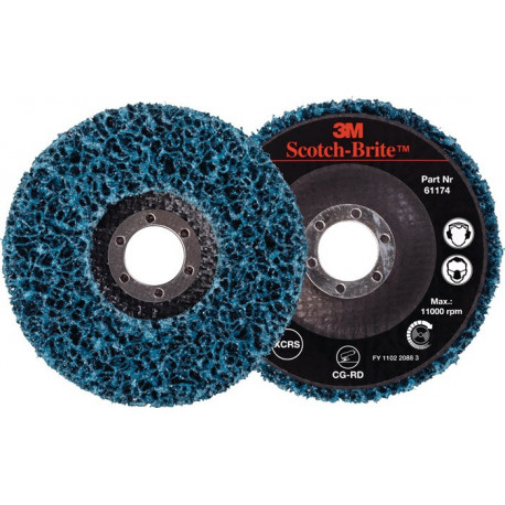 Disque de nettoyage grossier CG-RD Ø115x22mm ext.coarse perçage.22,23mm 3M (Par 10)