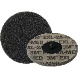 Disque compact non tissé Scotch Brite™ XL-DR D.50,8mm fine gris 22100min-¹ 3M (Par 15)