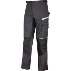 Pantalon à ceinture Flash taille 58 gris asfalt 63 % PES / 34 % CO / 3 % EL U.POWER