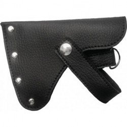 Pochette adapté à hachette de camping Leder noir ADLER