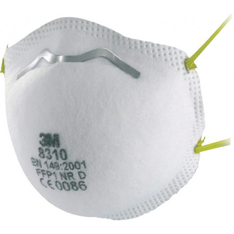 Masque de protection respiratoire 8310 EN 149:2001 + A1:2009 FFP1 NRD 10 pièces/