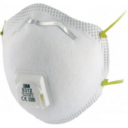Masque de protection respiratoire 8312 EN 149:2001 + A1:2009 FFP1 NRD 10 pièces/