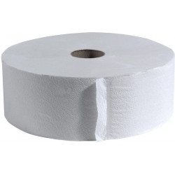 Papier toilette CWS gros rouleaux mouchoirs blanc 2 épaisseurs. 6 rouleaux non perforé. 6x380m