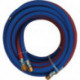 Tuyau de soudage autogène jumelé longueur 10 m D. intérieur 6/6 mm épaisseur du mur 9/9 mm bleu/rouge