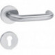 Poignée porte 111XAH11.130 acier inoxydable XA pour épaisseur de porte 38,1 - 48,0 mm PZ rond DIN gauche / droite HEWI