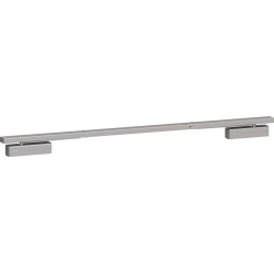 Ensemble de ferme-porte sur rail de guidage DC 700 G-CO-S argenté EN 3-6 Installation normale côté charnières
