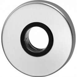 Rosace de poignée 051/1 Inox F00 Épaisseur de plaque 8 mm trou de poignée rond EDI