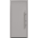 Porte d'entrée en métal PRO gris RAL9006 B1100mm H2100mm DIN gauche RC2 n.DIN EN1627 