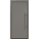 Porte d'entrée en métal PRO gris RAL9007 B1100mm H2100mm DIN gauche RC2 n.DIN EN1627 