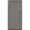 Porte d'entrée en métal PRO gris RAL9007 B1100mm H2100mm DIN gauche RC2 n.DIN EN1627 