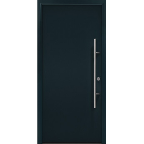 Porte d'entrée en métal PRO anthracite RAL7016 B1100mm H2100mm droite RC2 n.DIN EN1627 