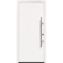 Porte d'entrée en métal PRO blanc RAL9016 B1100mm H2100mm DIN droite RC 2 n.DIN EN1627 