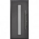Porte d'entrée en métal PRO anthr.CH703 Satinato B1100mm H2100mm gauche RC2 DIN EN1627 