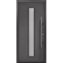 Porte d'entrée en métal PRO anthr.CH703 Satinato B1100mm H2100mm gauche RC2 DIN EN1627 
