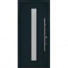 Porte d'entrée en métal PRO anthr.RAL7016 Satinato B1100mmH2100mm gauche RC2 DIN EN1627 