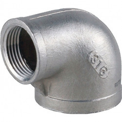 Raccord coudé EN 10226-1 NPS 1 1/2 pouce NPS2 1 1/4 po. filetage intérieur réduit SPRINGER (Par 5)