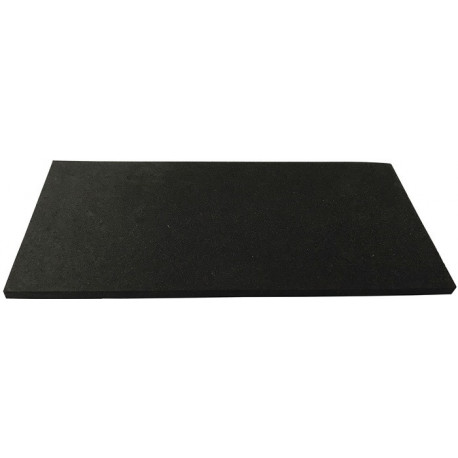 Plaque en caoutchouc alvéolaire largeur 1 m longueur 10m épaisseur 3mm EPDM noir ITES (Par 10)