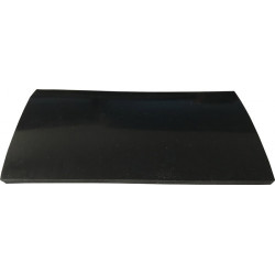 Panneau en caoutchouc B.1.4m L.10m épaisseur.3mm noir EPDM/SBR avec insert de tissu ITES (Par 14)