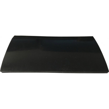 Panneau en caoutchouc B.1.4m L.10m épaisseur.3mm noir EPDM/SBR avec insert de tissu ITES (Par 14)