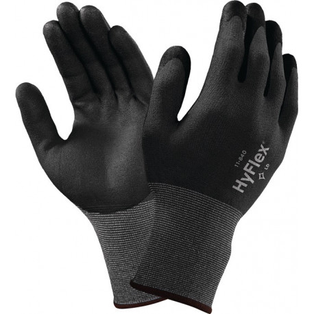 Gant HyFlex 11-840 Taille 9 noir/gris Nylon-Spandex EN 388 Kat.II (Par 12)