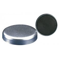Aimant plat D.25xH7mm sans douille filetée adhérence 40 N