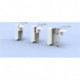Distributeur universel CWS 1000-U ouverture avant Alu blanc