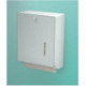 Distributeur de serviettes universel 750 avec serrure Aluminium blanc