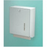 Distributeur de serviettes universel 750 avec serrure Aluminium blanc