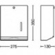 Distributeur de serviettes universel 750 avec serrure Inox