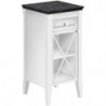 Armoire latérale V&B HOMMage 440x850x425mm Arrêt à droite star white