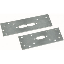 Plaque de maintien Multitubo en acier galvanisé, double 100 mm