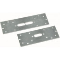 Plaque de maintien Multitubo en acier galvanisé, double 100 mm