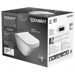 Ensemble de toilette mural Duravit DURASTYLE RIMLESS nous