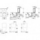 Architectura, Accessoires, mécanisme à touche DualFlush, chroméé, alimentation latérale ou arrière, En porcelaine sanitaire