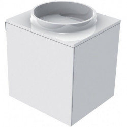 Lavabo pour invités 958227410 emcoasis optiwhite sans trou pour robinet. droite, poignée gauche EMCO