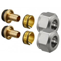 JEU RACCORDS A SERRAGEOFIX KM 24 x 1,5 NICKELE, 14 x 2mm (par 2)