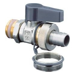 Vanne à bille OV Optiflex MS plaqué nickel. PN 16 DN 15. 1/2pouce Ext