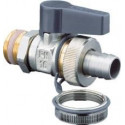 Vanne à bille OV Optiflex MS plaqué nickel. PN 16 DN 15. 1/2pouce Ext