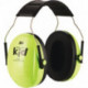 Casque anti bruit enfants H510AK EN 352 SNR 27 dB bandeau vert fluo pour enfant 3M