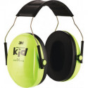 Casque anti bruit enfants H510AK EN 352 SNR 27 dB bandeau vert fluo pour enfant 3M