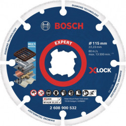Disque diamant Expert Diamond Metal Wheel X-LOCK D.115mm foret 22.23mm