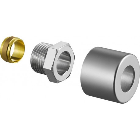 SET DE RACCORDEMENT 1/2x 15mm, INOX